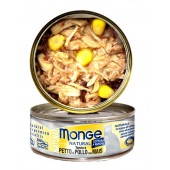Monge Natural Yellowfin Tuna & Chicken with Corn 80g 1 Carton (24 cans)